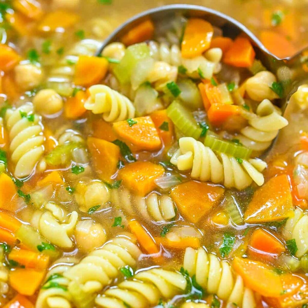 Special Vegan Chicken Noodle Soup